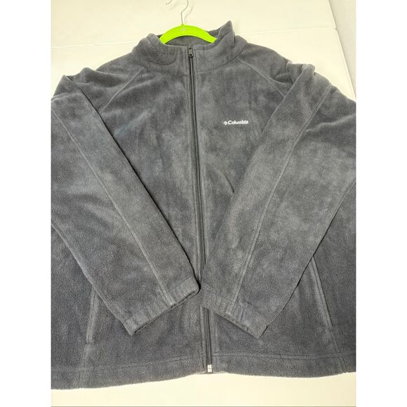Columbia Women's Fleece Jacket Black Zip up Long Sleeves Pockets Size 3X - Picture 6 of 11